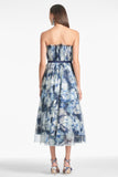 Marni Dress - Blue Ikat Floral - Final Sale