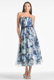 Marni Dress - Blue Ikat Floral - Final Sale