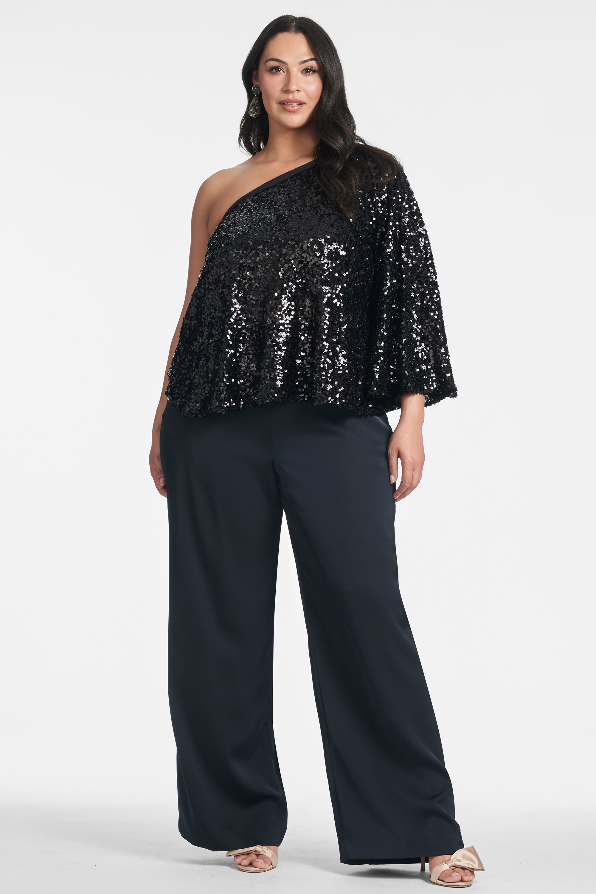 Morgan Top - Black Sequins