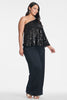 Morgan Top - Black Sequins