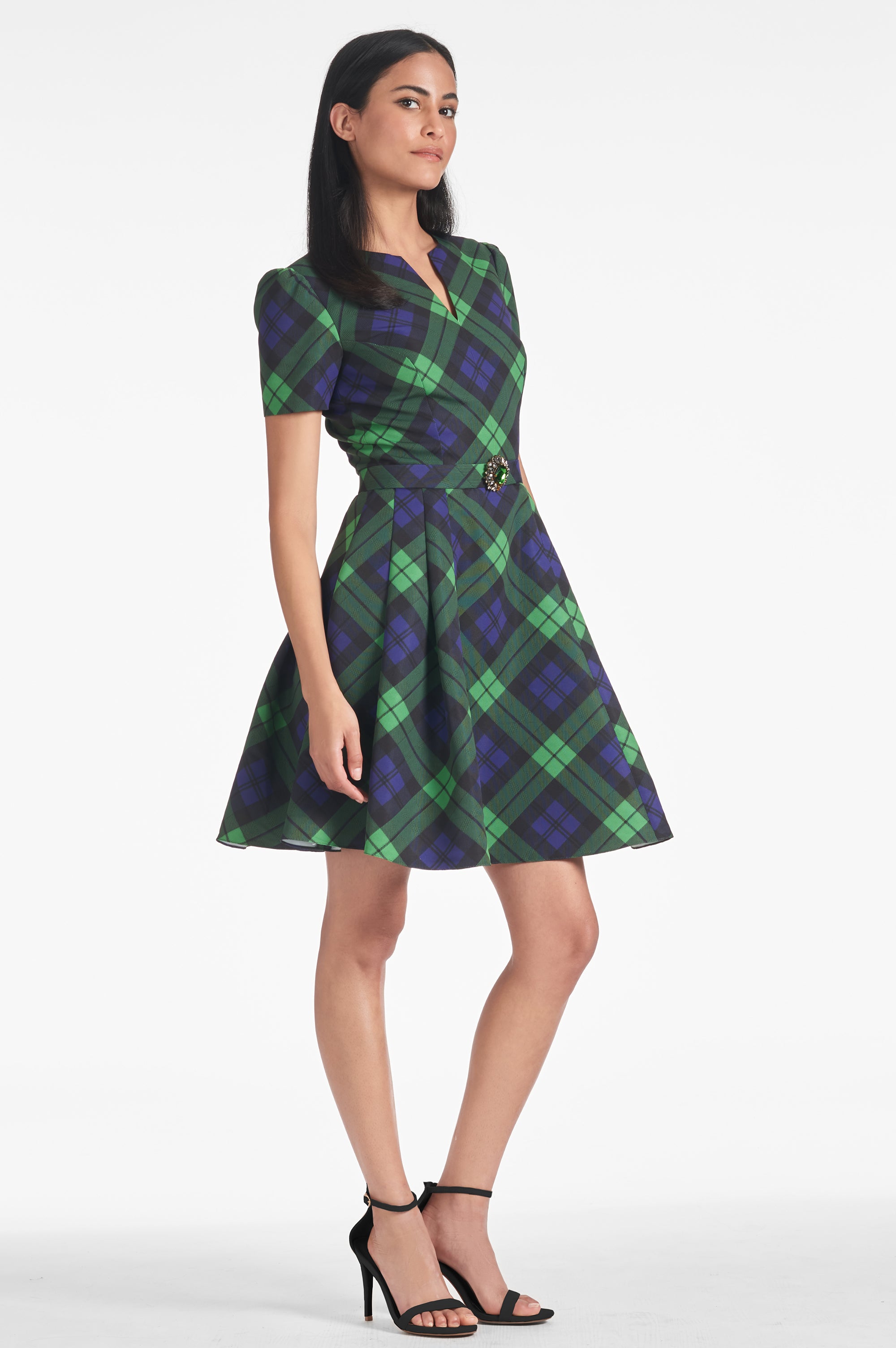 Nicolette Dress - Neo Tartan - Final Sale