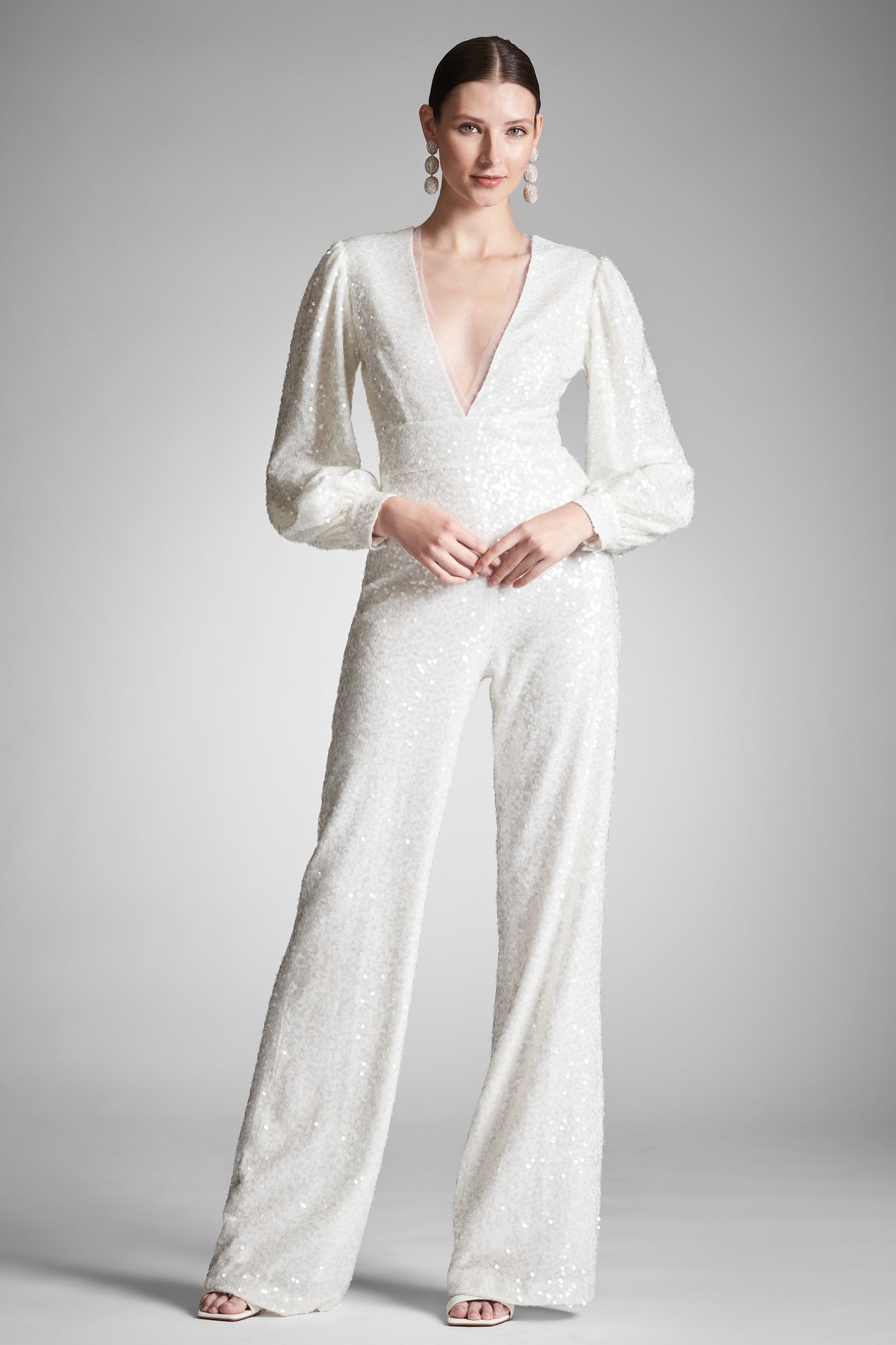 Presly Jumpsuit - Ivory Sequins - Final Sale