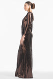 Sequin Talulla Gown - Espresso