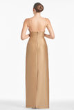 Embellished Pryce Gown - Chestnut Gold