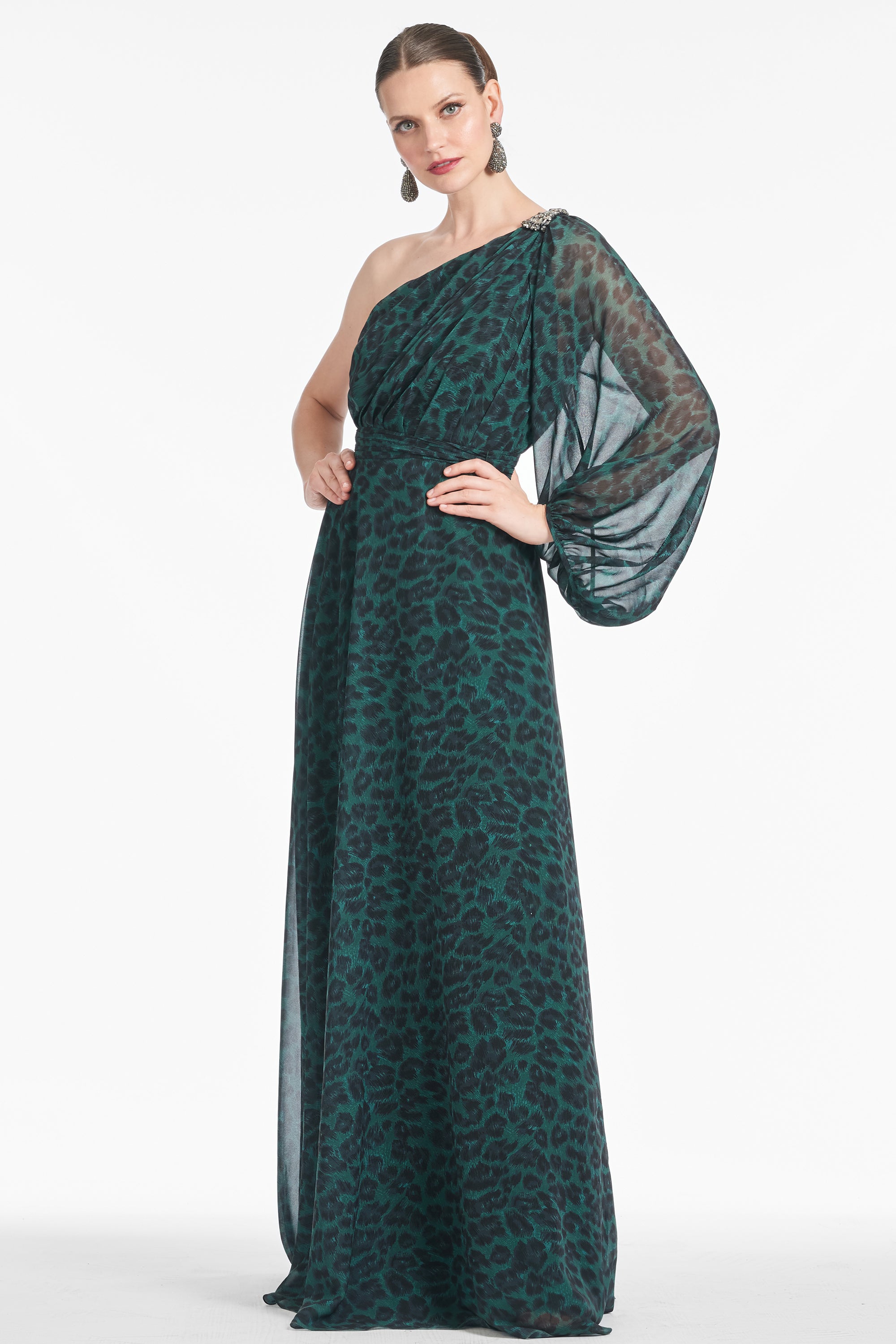 Makayla Gown - Emerald Big Cat