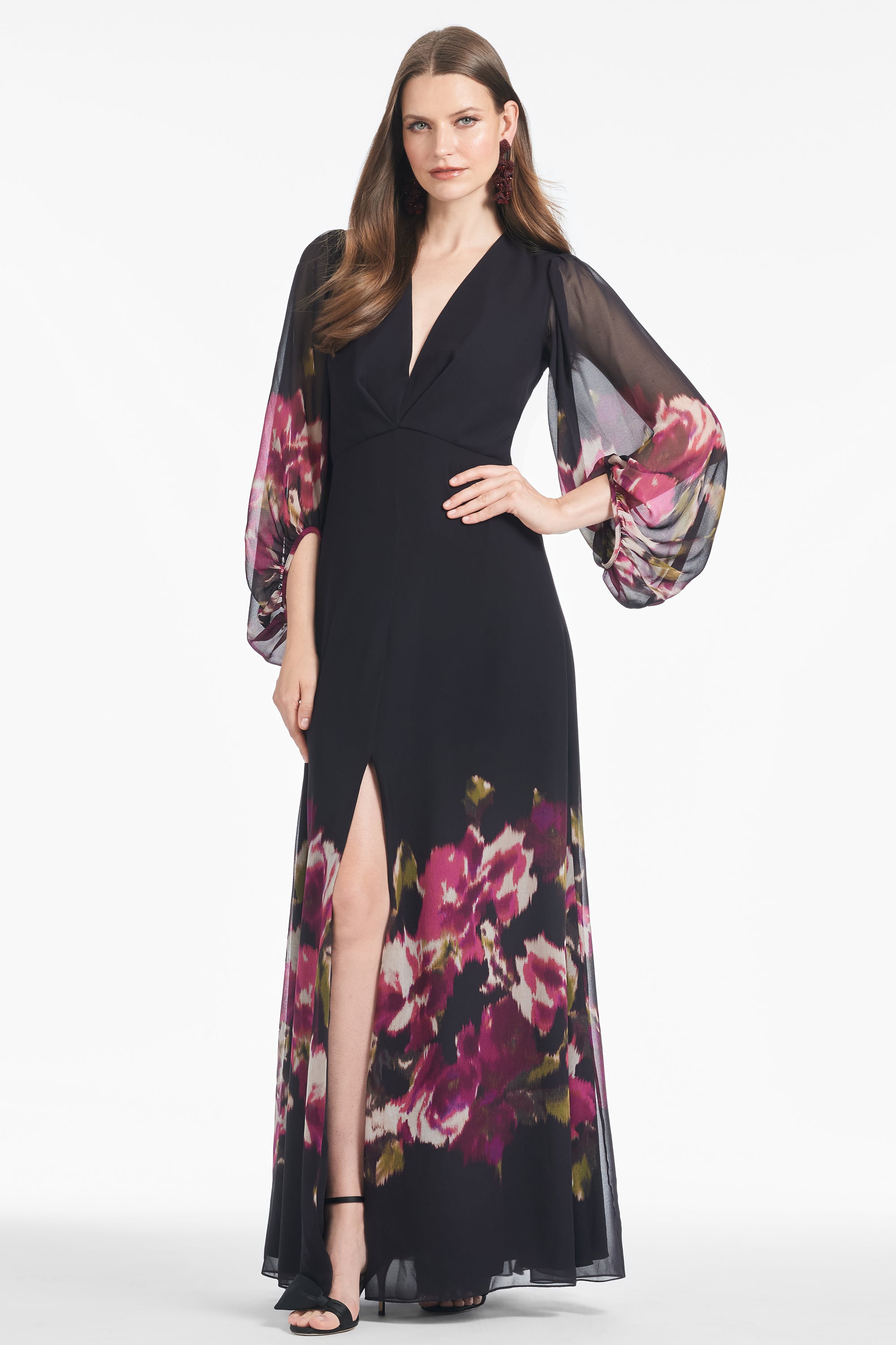 Jenny Gown - Malbec Blooms - Final Sale