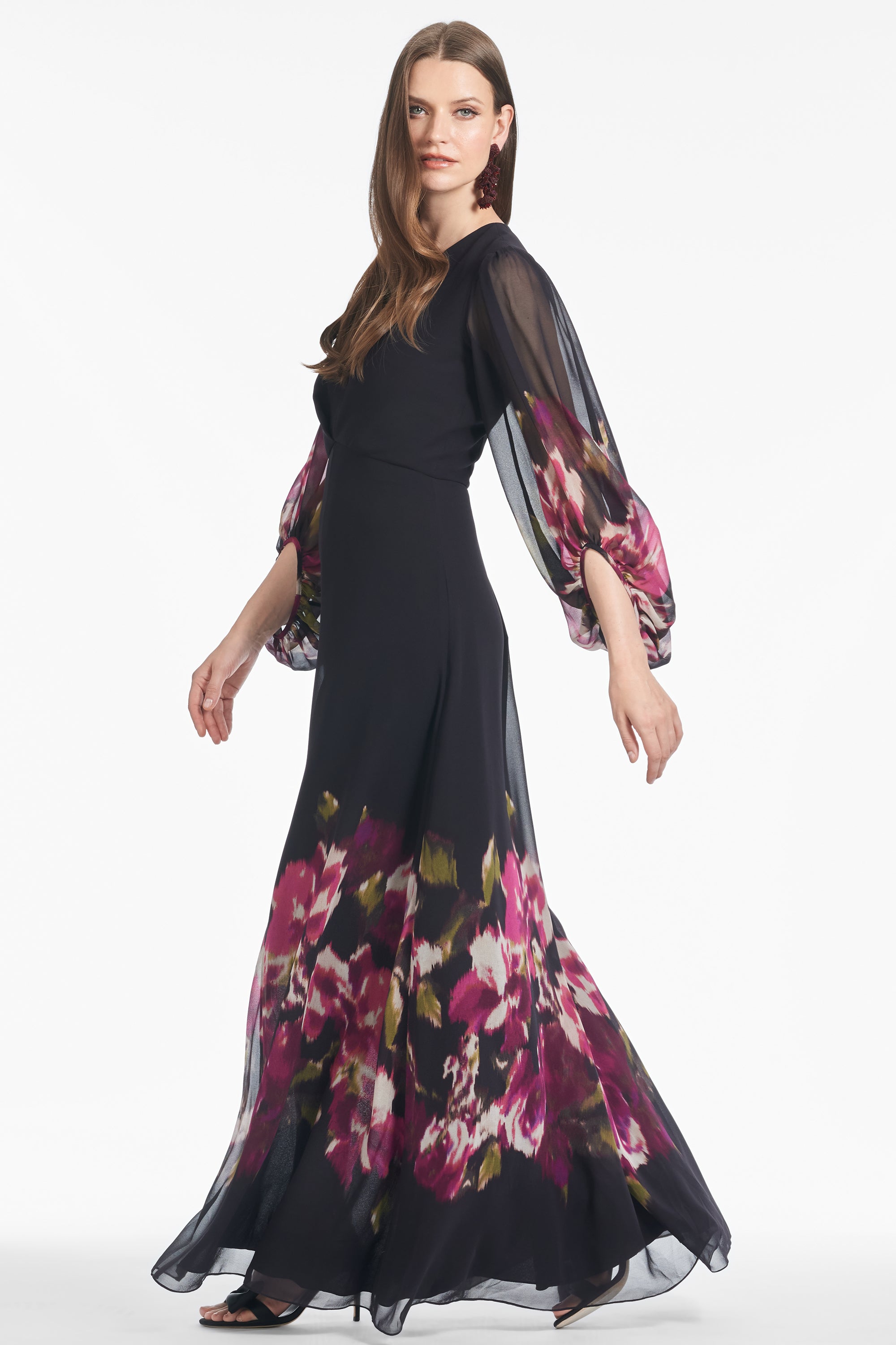 Jenny Gown - Malbec Blooms - Final Sale