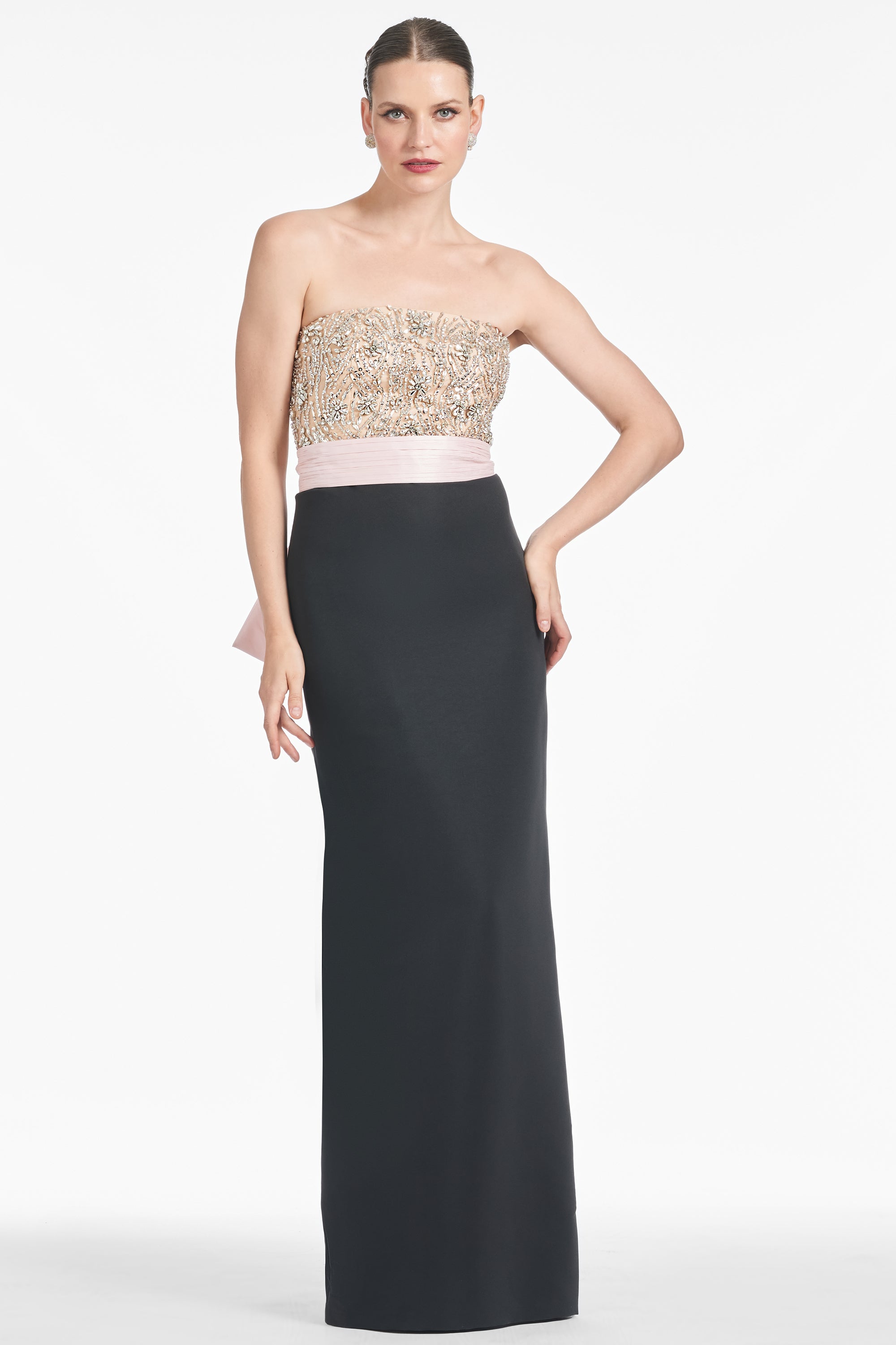 Marilyn Gown - Blush/Black