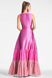 Rori Gown - Fuchsia/Multi