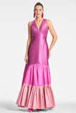 Rori Gown - Fuchsia/Multi