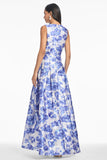 Brooke Gown - Azure Watercolor Floral