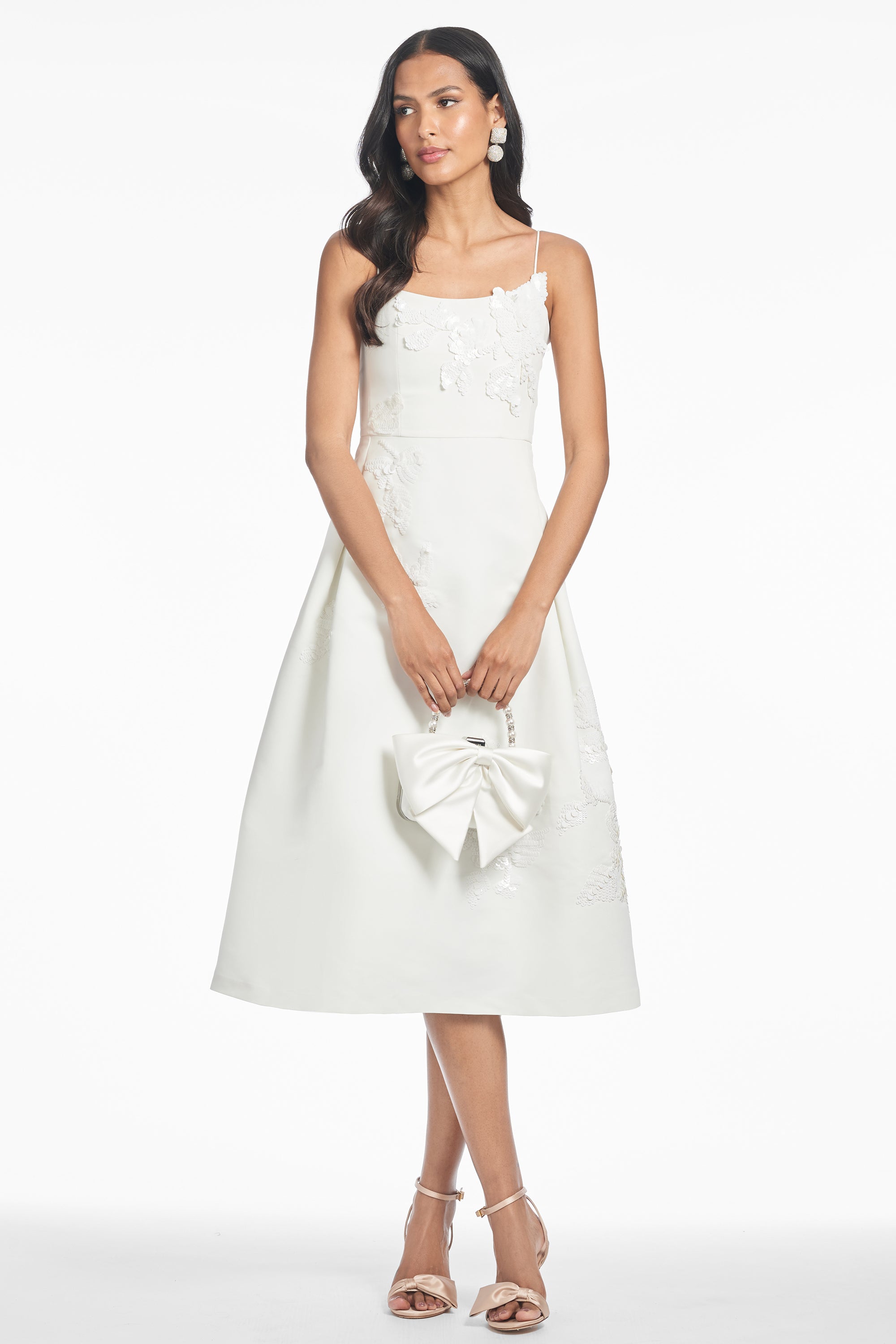 EMBELLISHED AUDRA DRESS - IVORY