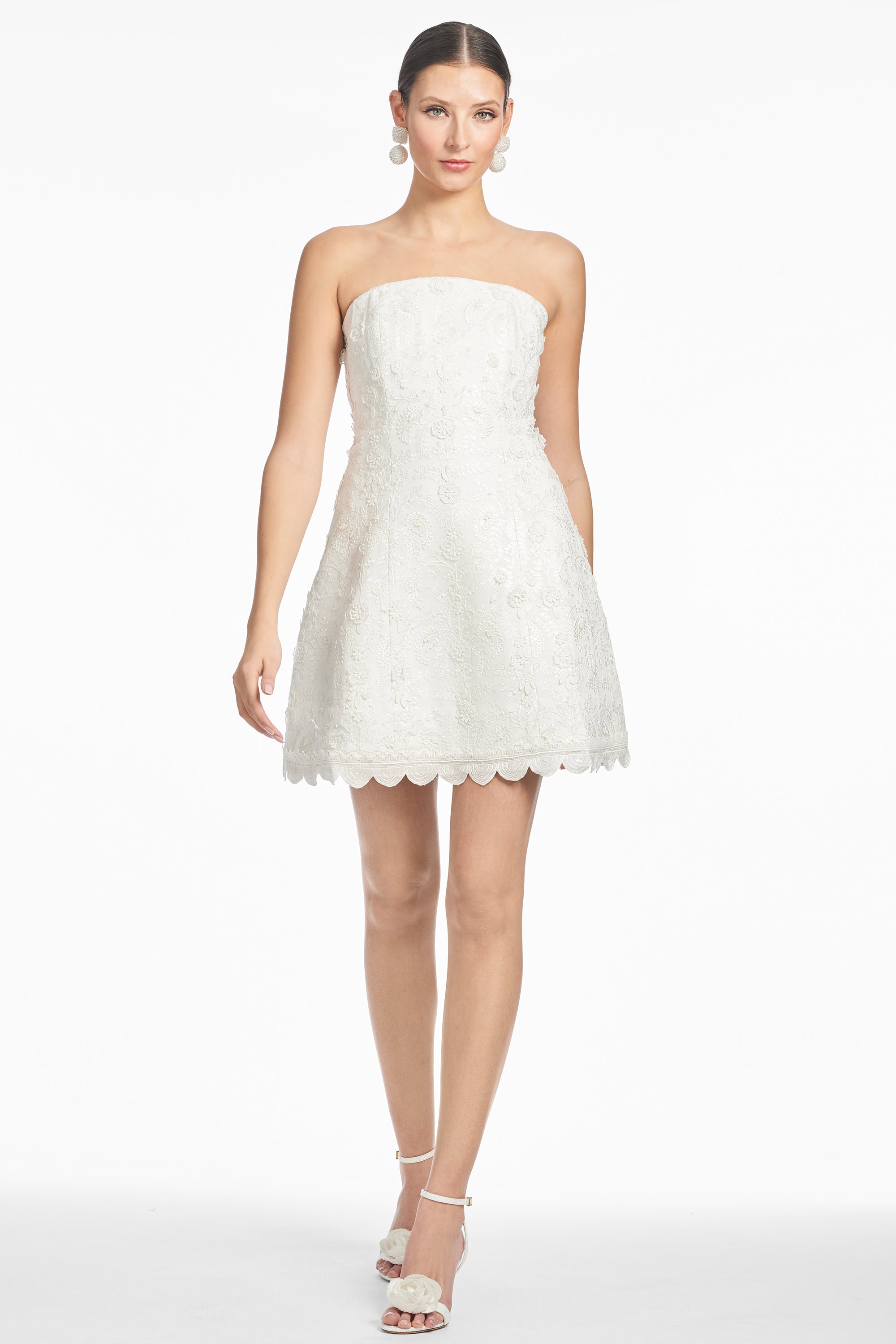 EMBELLISHED ALANNA DRESS - IVORY