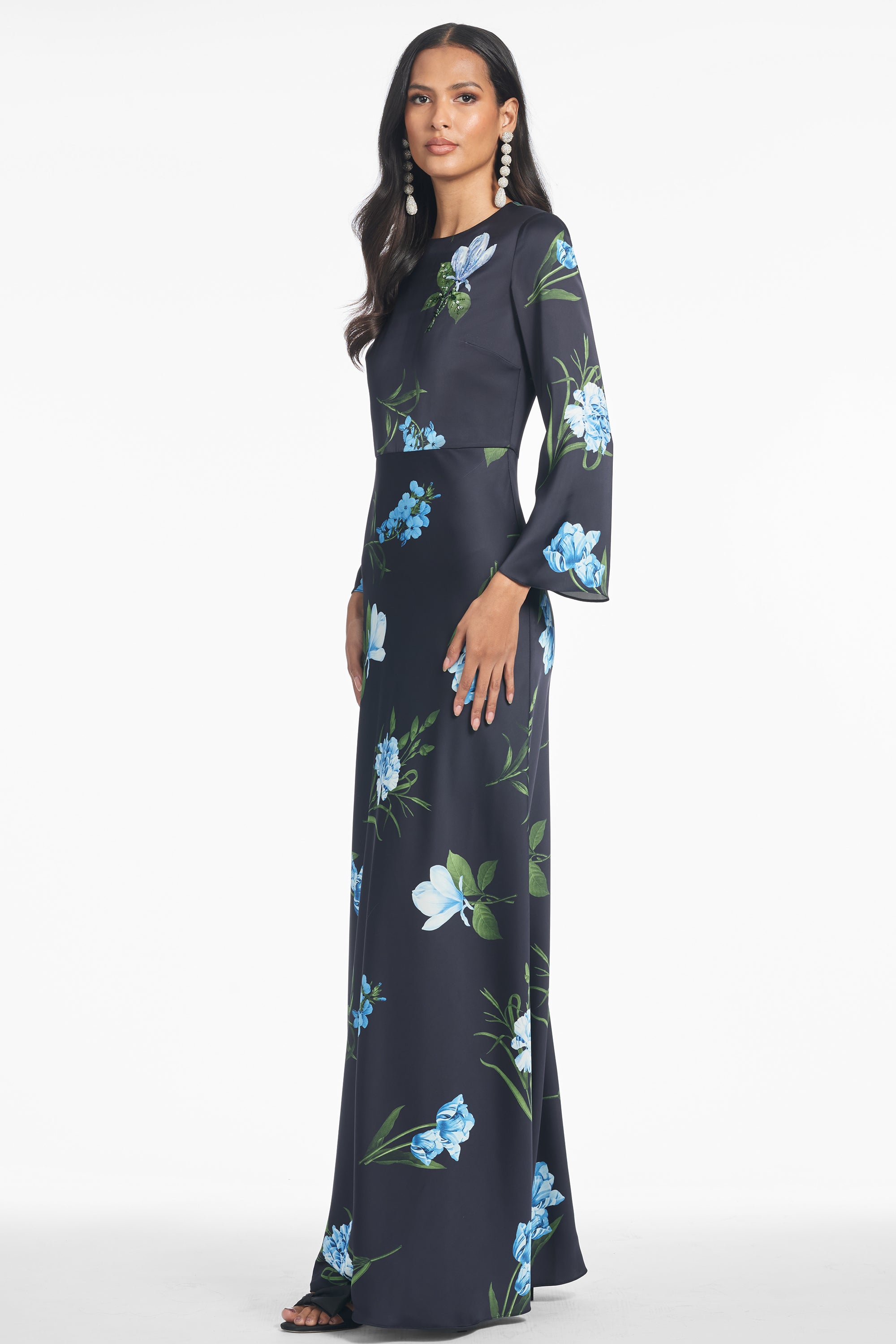 EMBELLISHED ALEX GOWN - NIGHT SKY BLUE OCULATA