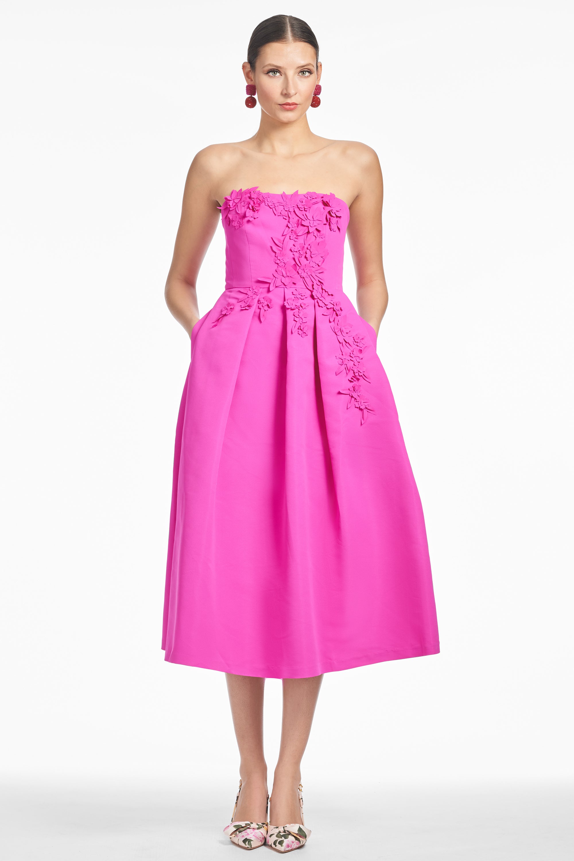 EVIE DRESS - CERISE