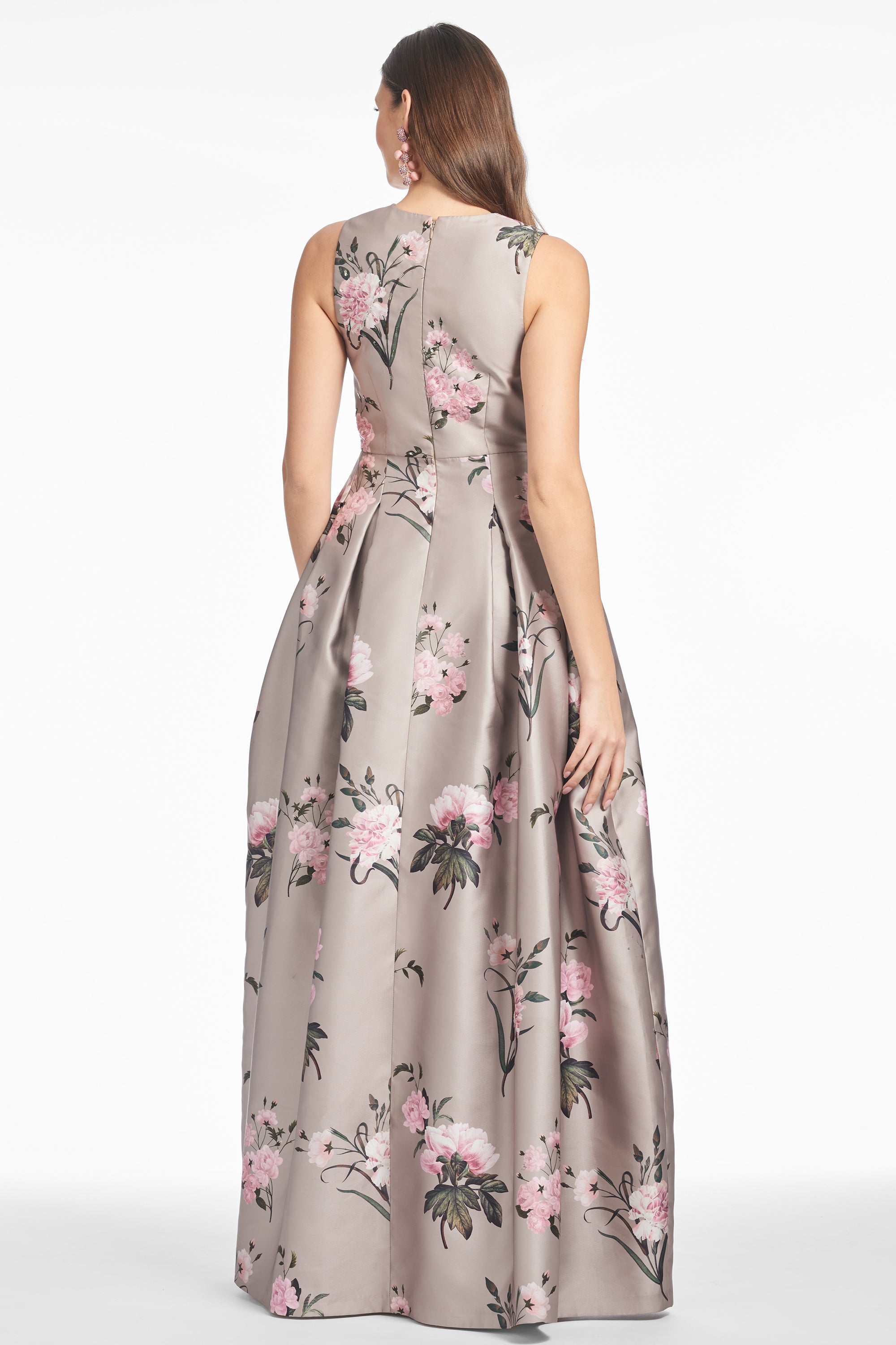 EMBELLISHED BROOKE GOWN - PEWTER ENGLISH ROSE