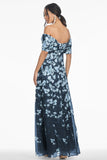 KENNEDY GOWN - NAVY DEGRADE FLORALS