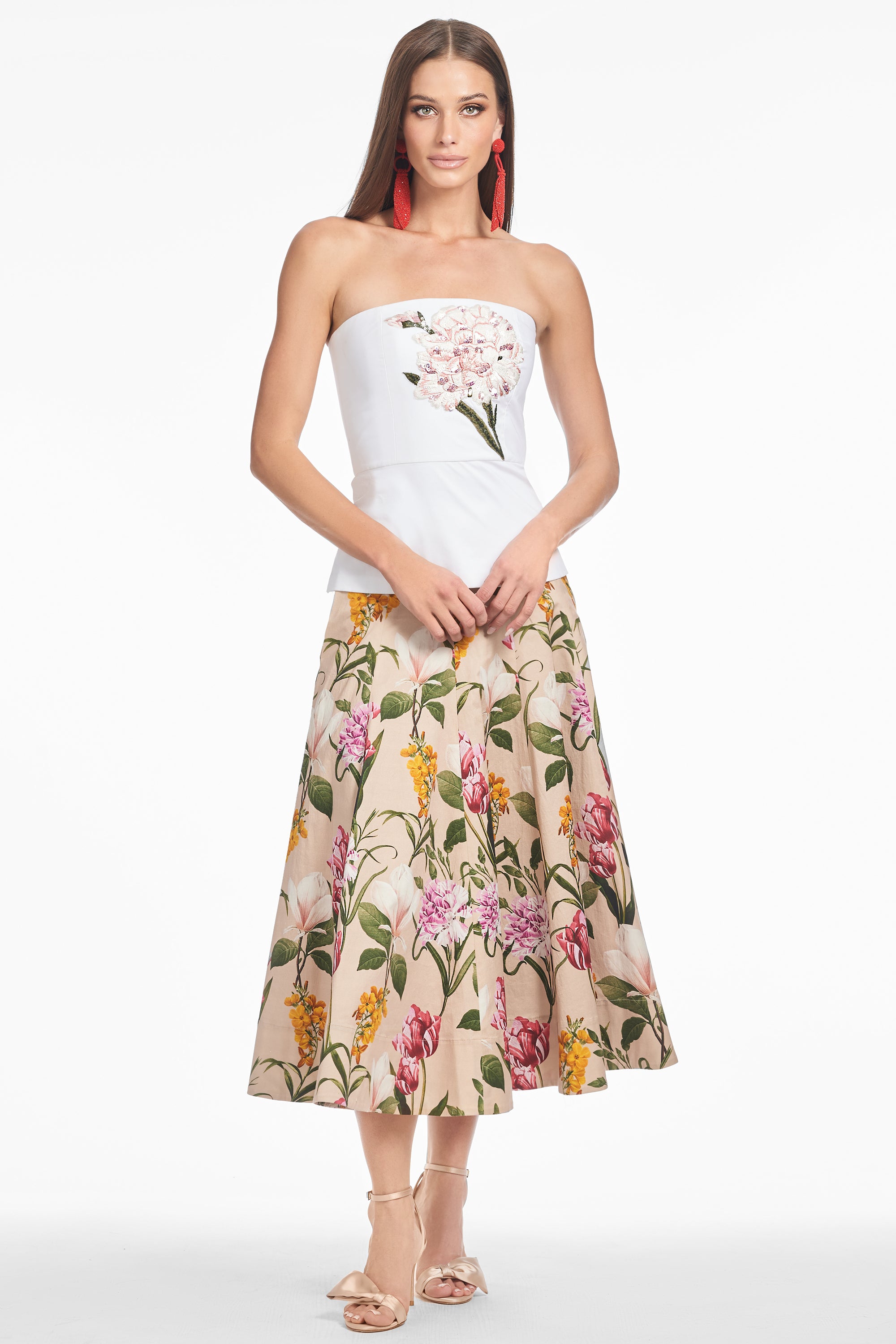 TRIXIE SKIRT - FRENCH BRISTRE BLOSSOMS