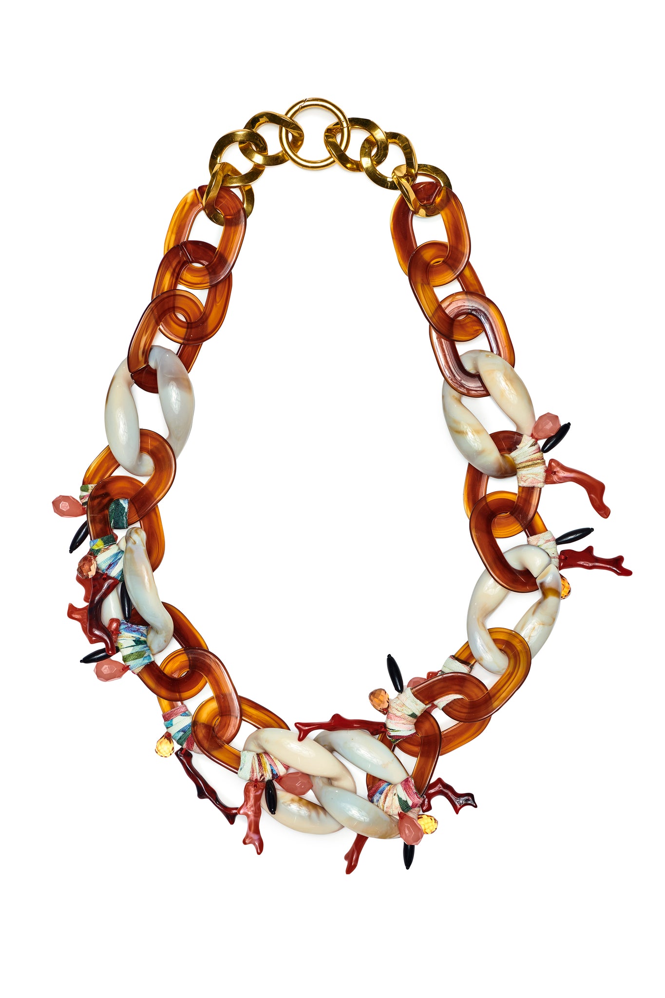 Marilyn Necklace - Bone Multi