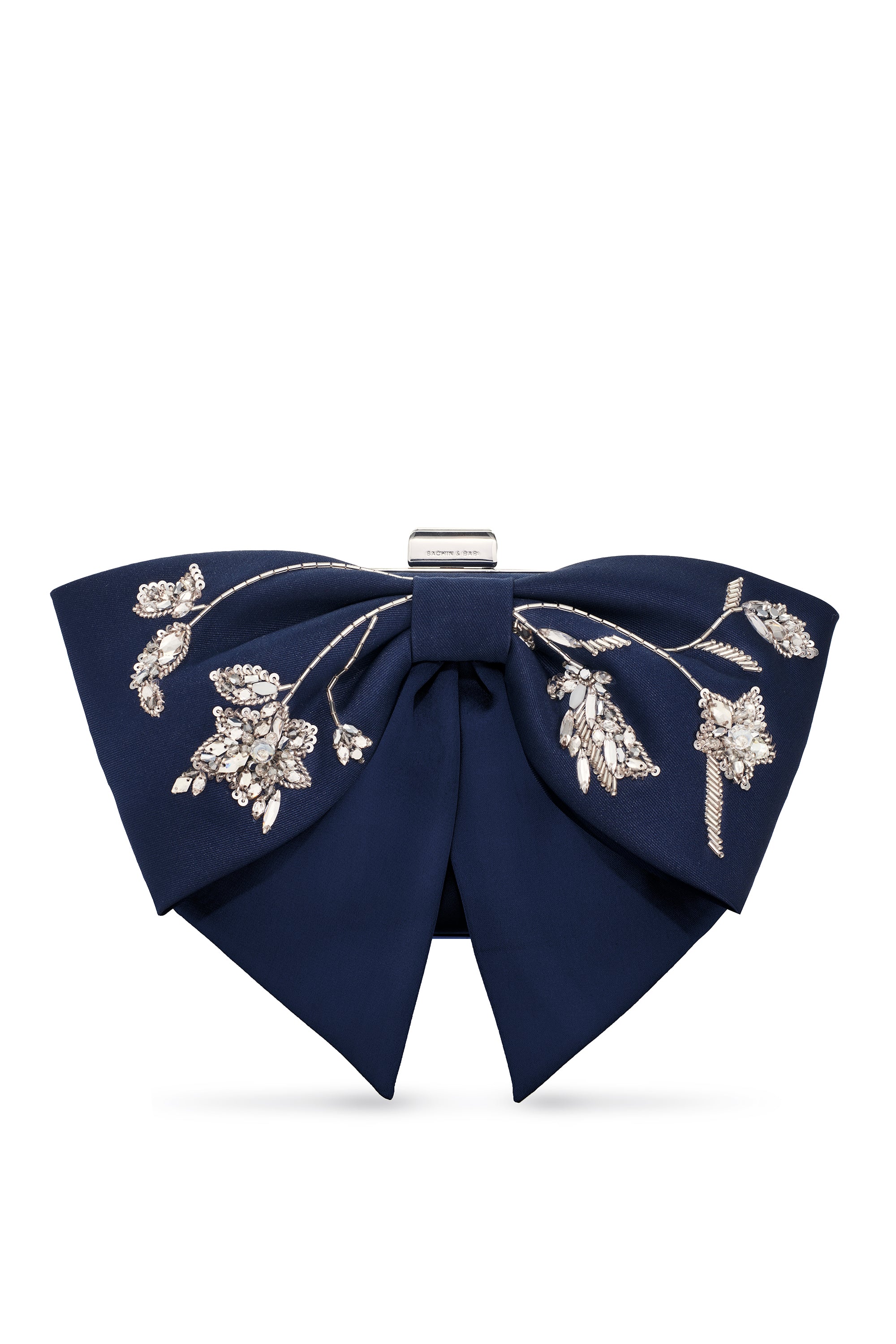 EMBROIDERED CUPIDS CLUTCH - NIGHT SKY