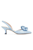 CARNEGIE KITTEN HEEL - ICE BLUE