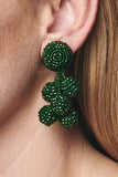 MINI COCONUTS EARRINGS - EMERALD