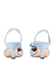 CARNEGIE KITTEN HEEL - ICE BLUE