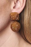 LYDIA EARRINGS - AMBER