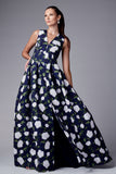 Brooke Gown - Navy/Ivory Moonlit Garden