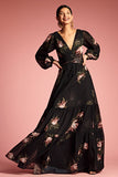 Jules Gown - Noir Blossom - Final Sale