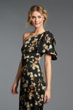 Chelsea Gown - Black Venetia Petal