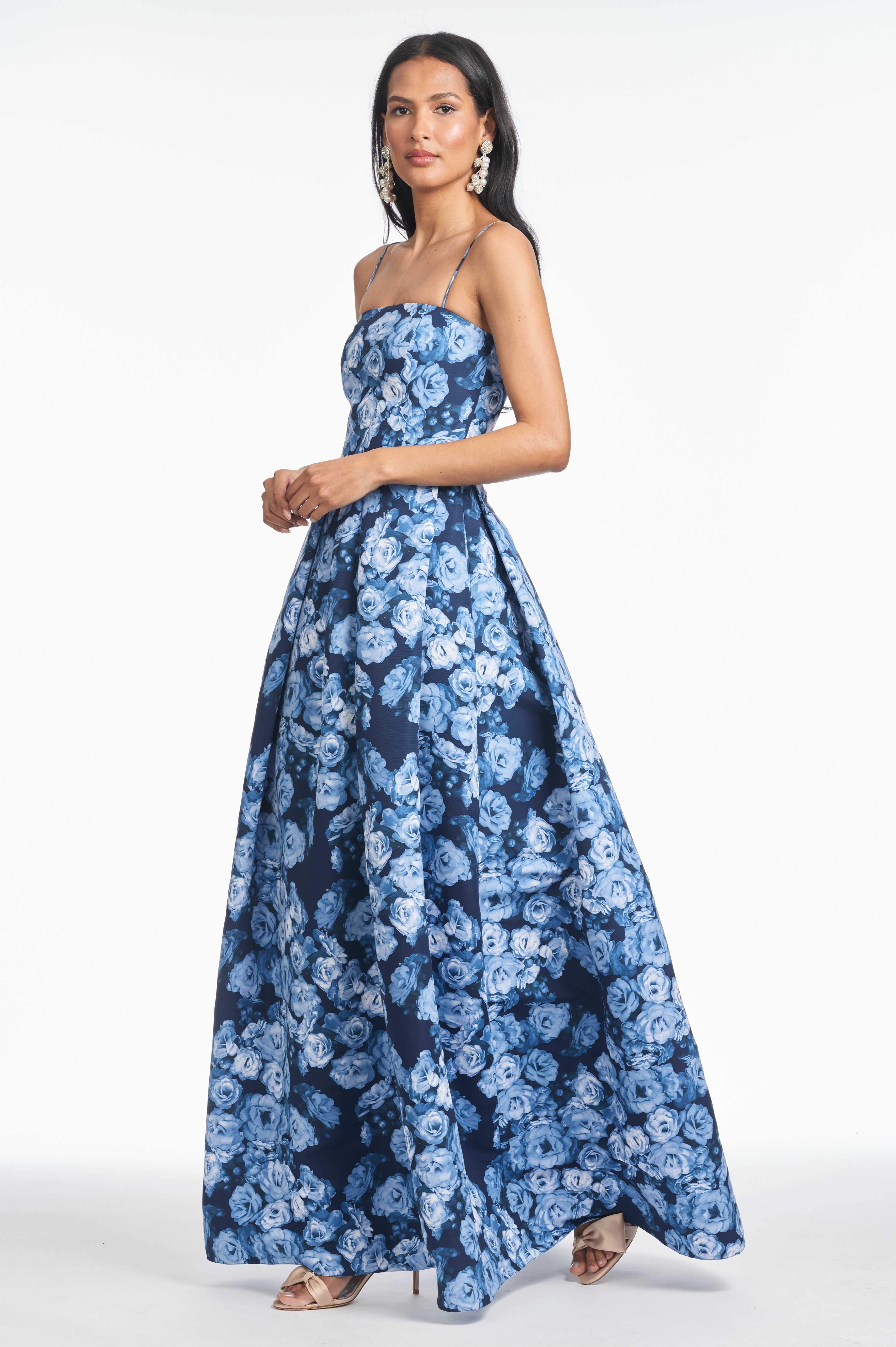 BEAU GOWN - WILD SAPPHIRE ROSES