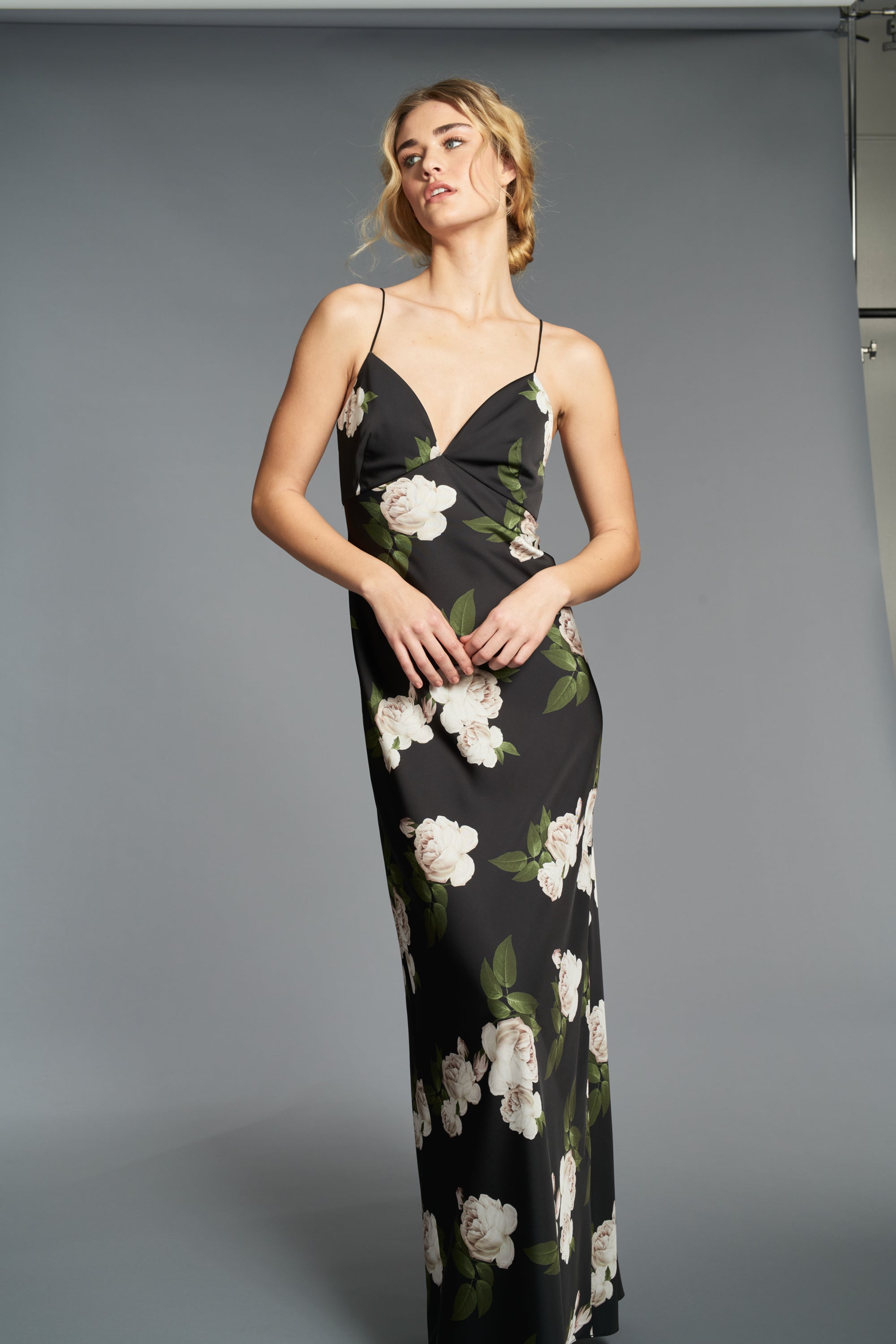 Alta Gown - Obsidian Blooms - Final Sale