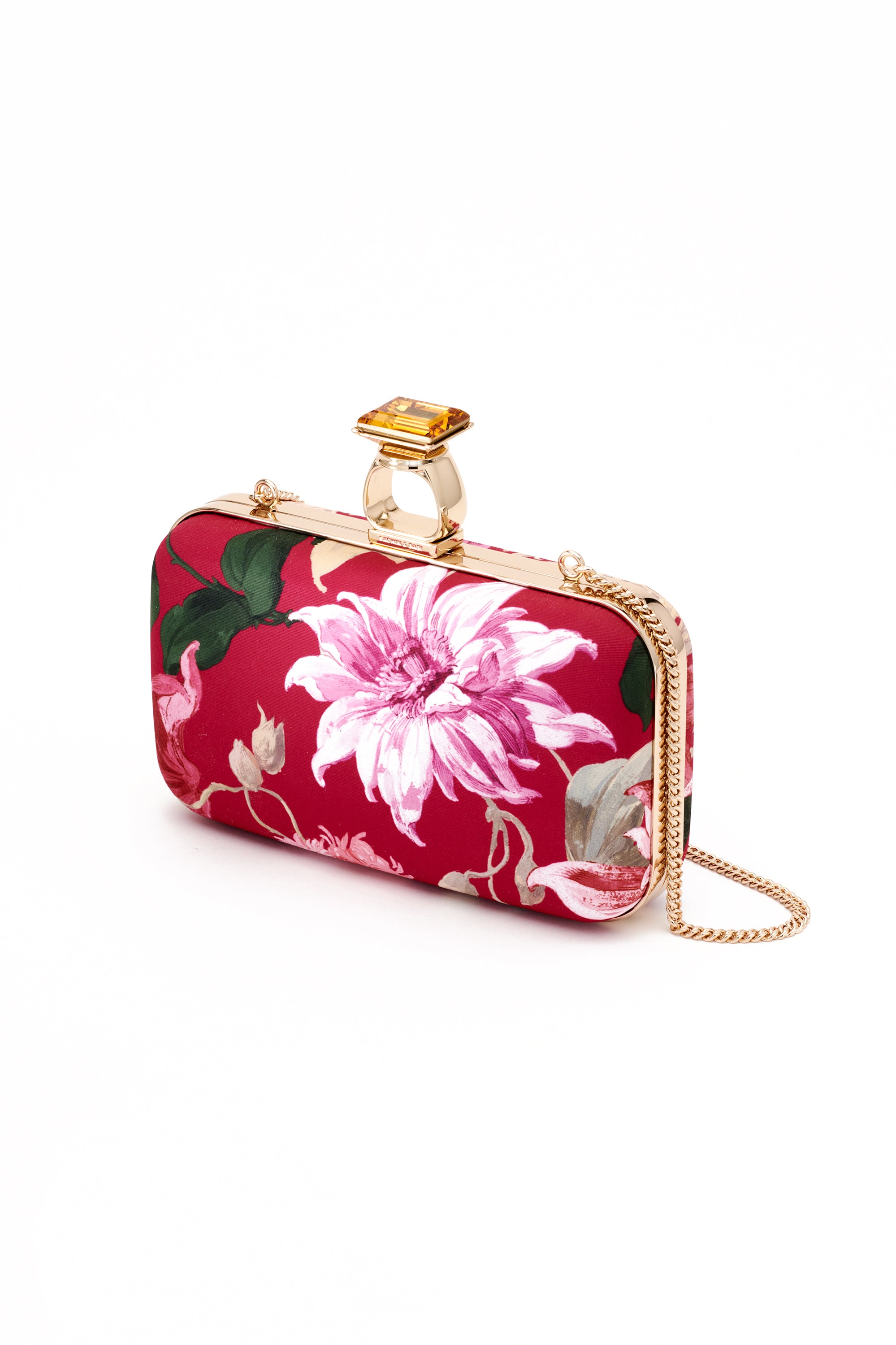 On the Rocks Clutch - Deep Pink Dahlia