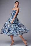 Marni Dress - Blue Ikat Floral - Final Sale