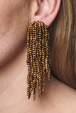 FOUNTAIN EARRINGS - RUST GOLD