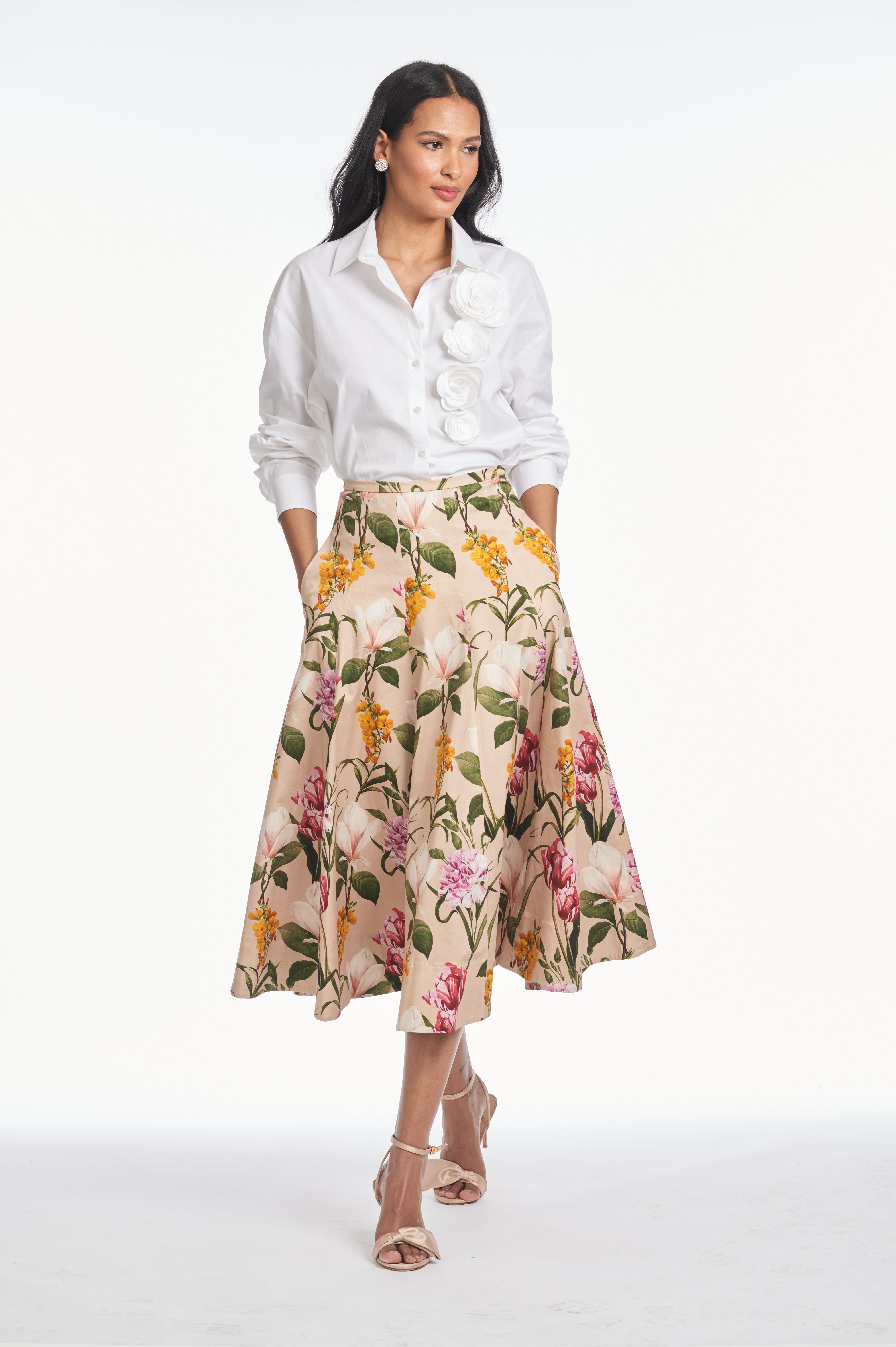 TRIXIE SKIRT - FRENCH BRISTRE BLOSSOMS