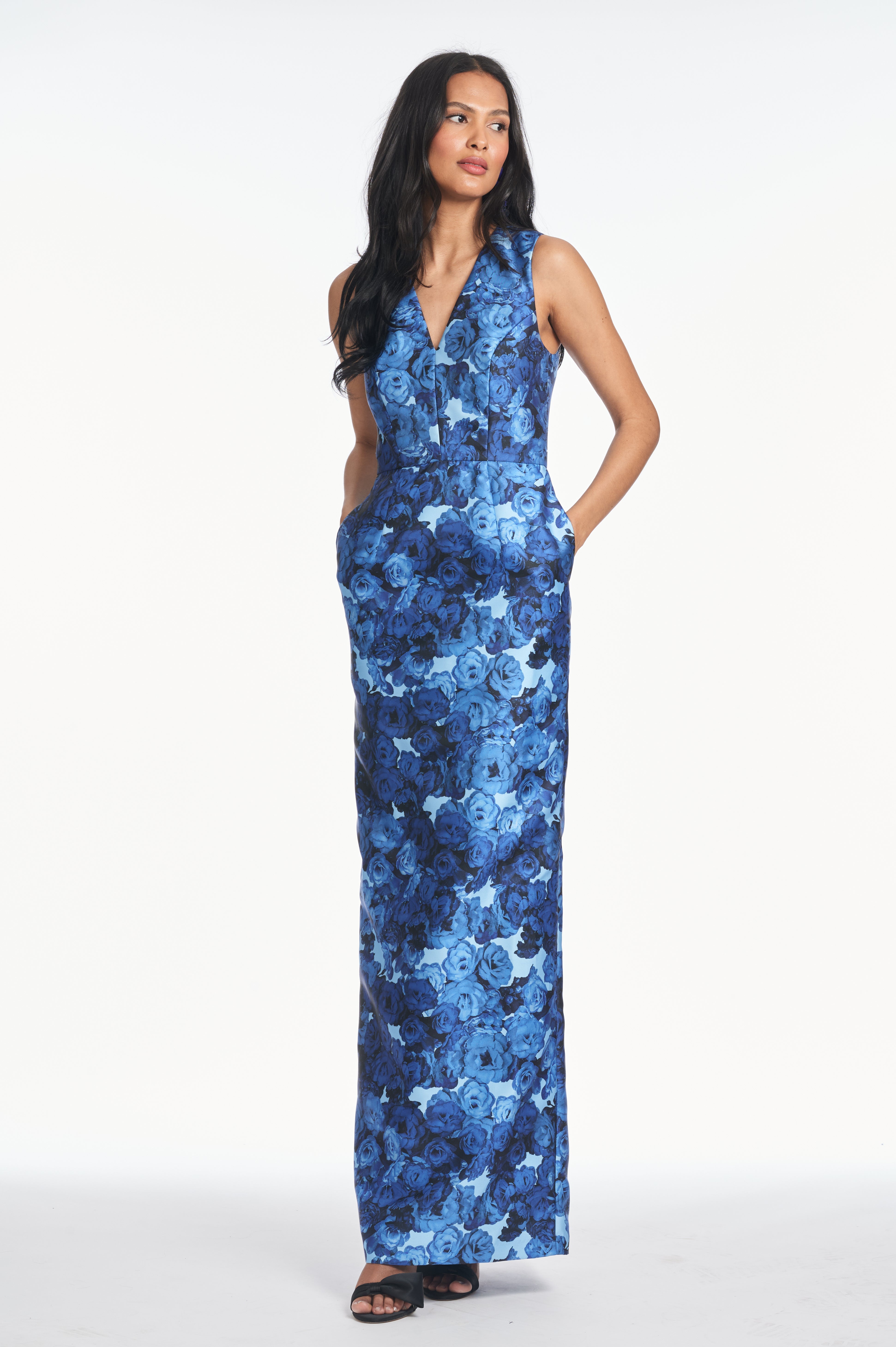 ADELLYN GOWN - INDIGO GRANDIFLORA