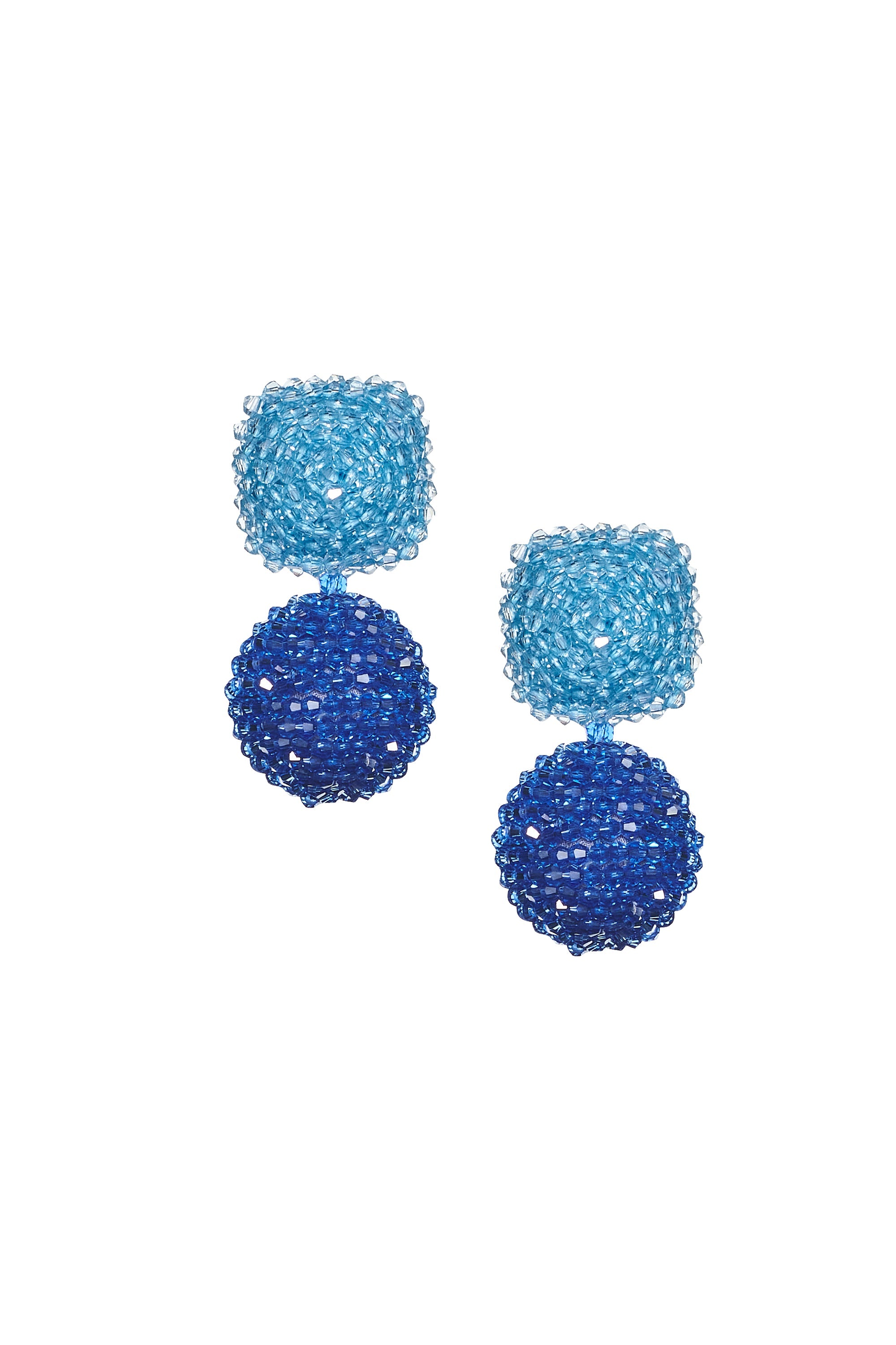 LYDIA EARRINGS - ICE BLUE/NAVY