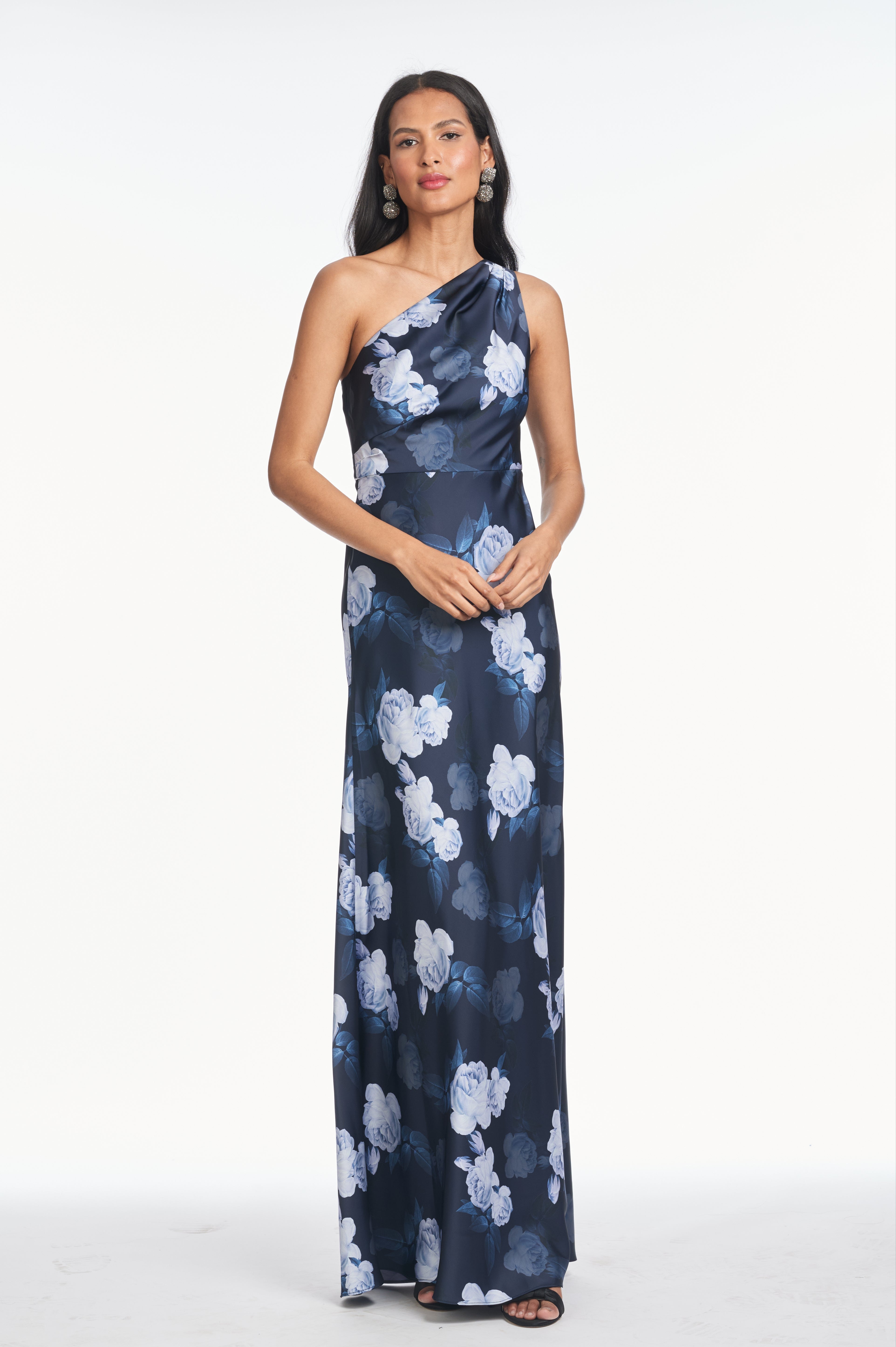 DELPHINE GOWN - MIDNIGHT GLACIAL ROSE