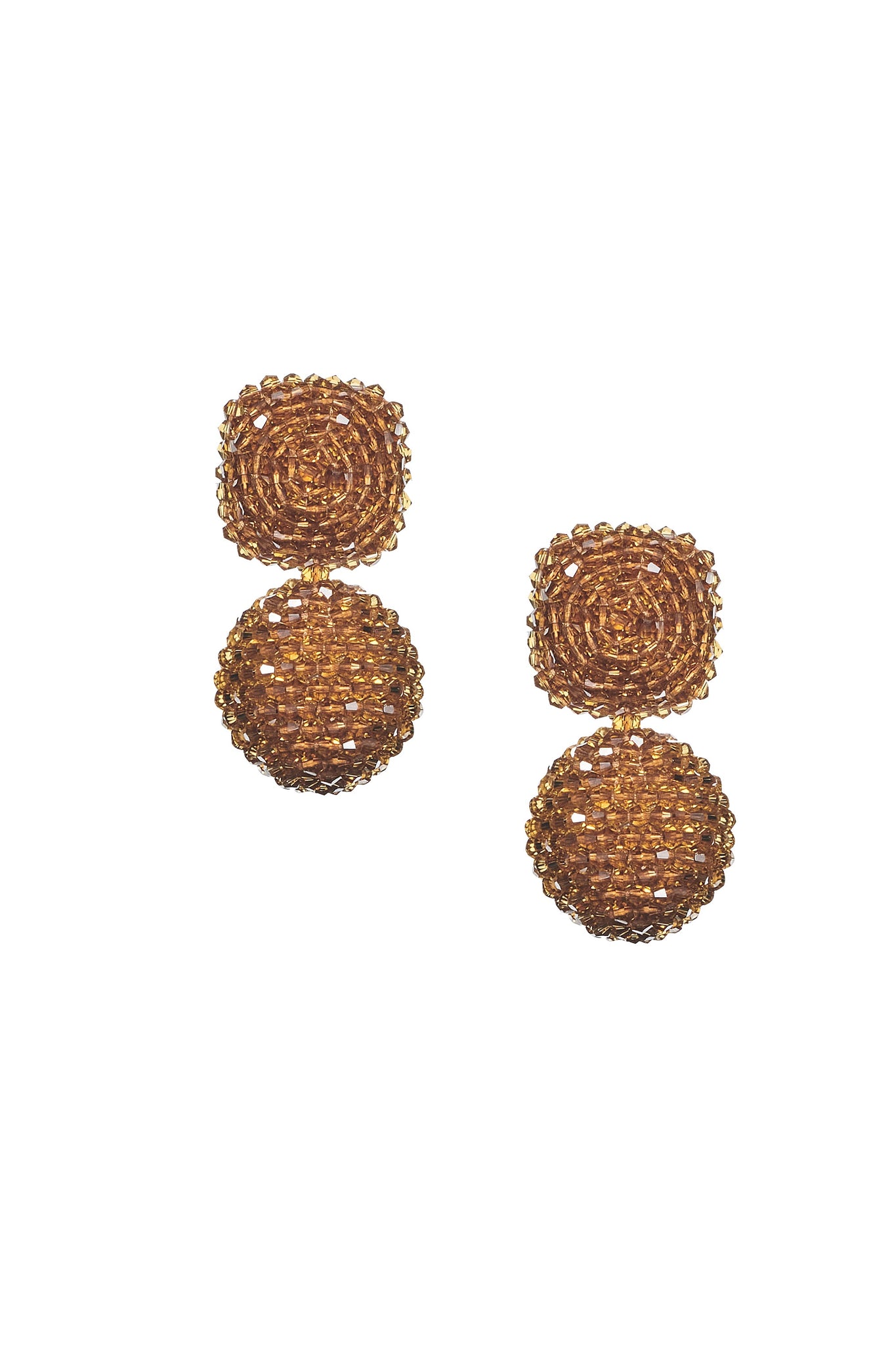 LYDIA EARRINGS - AMBER