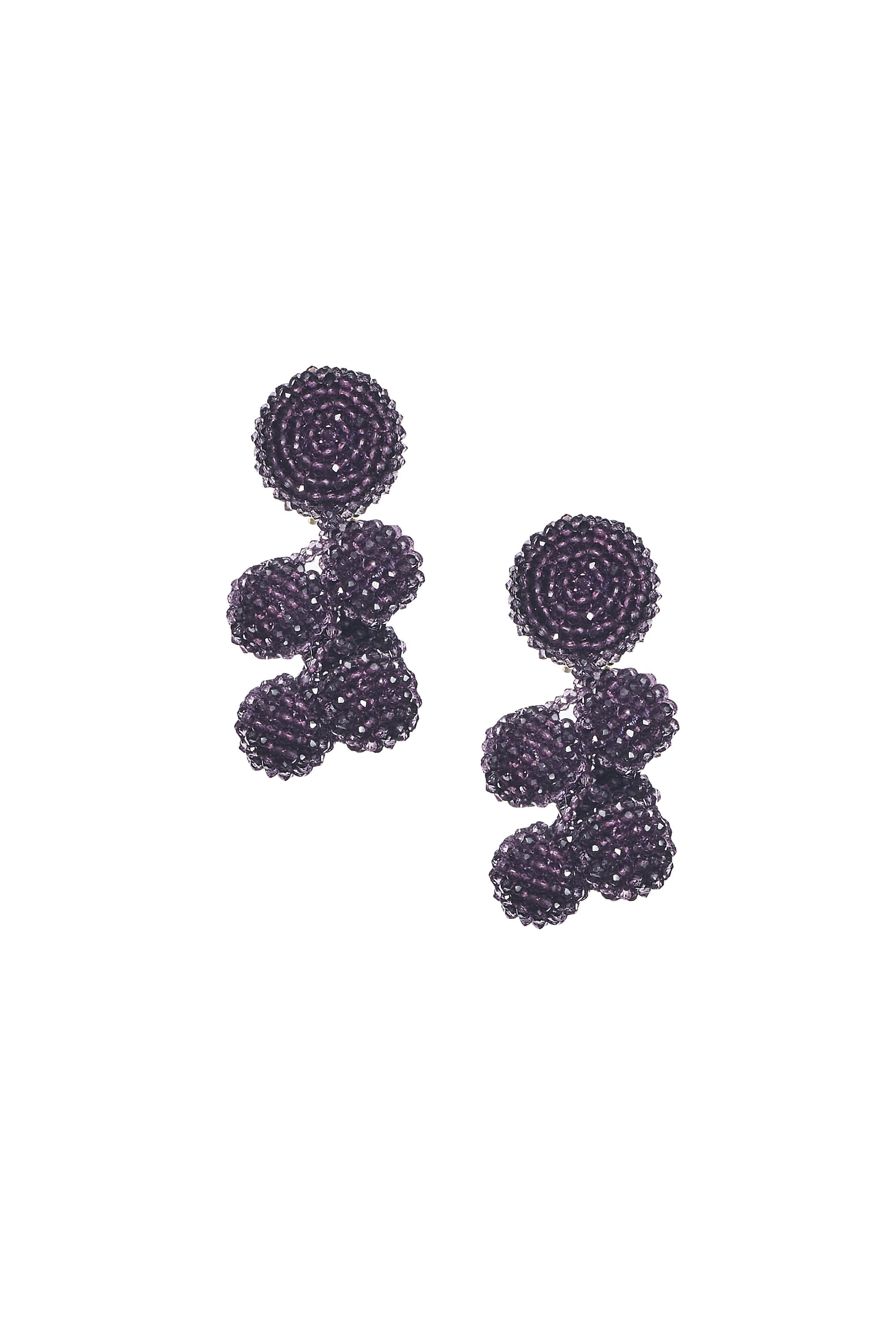 MINI COCONUTS EARRINGS - VIOLET