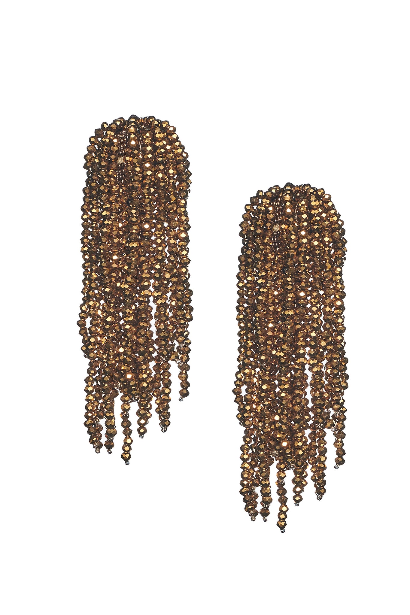 FOUNTAIN EARRINGS - RUST GOLD