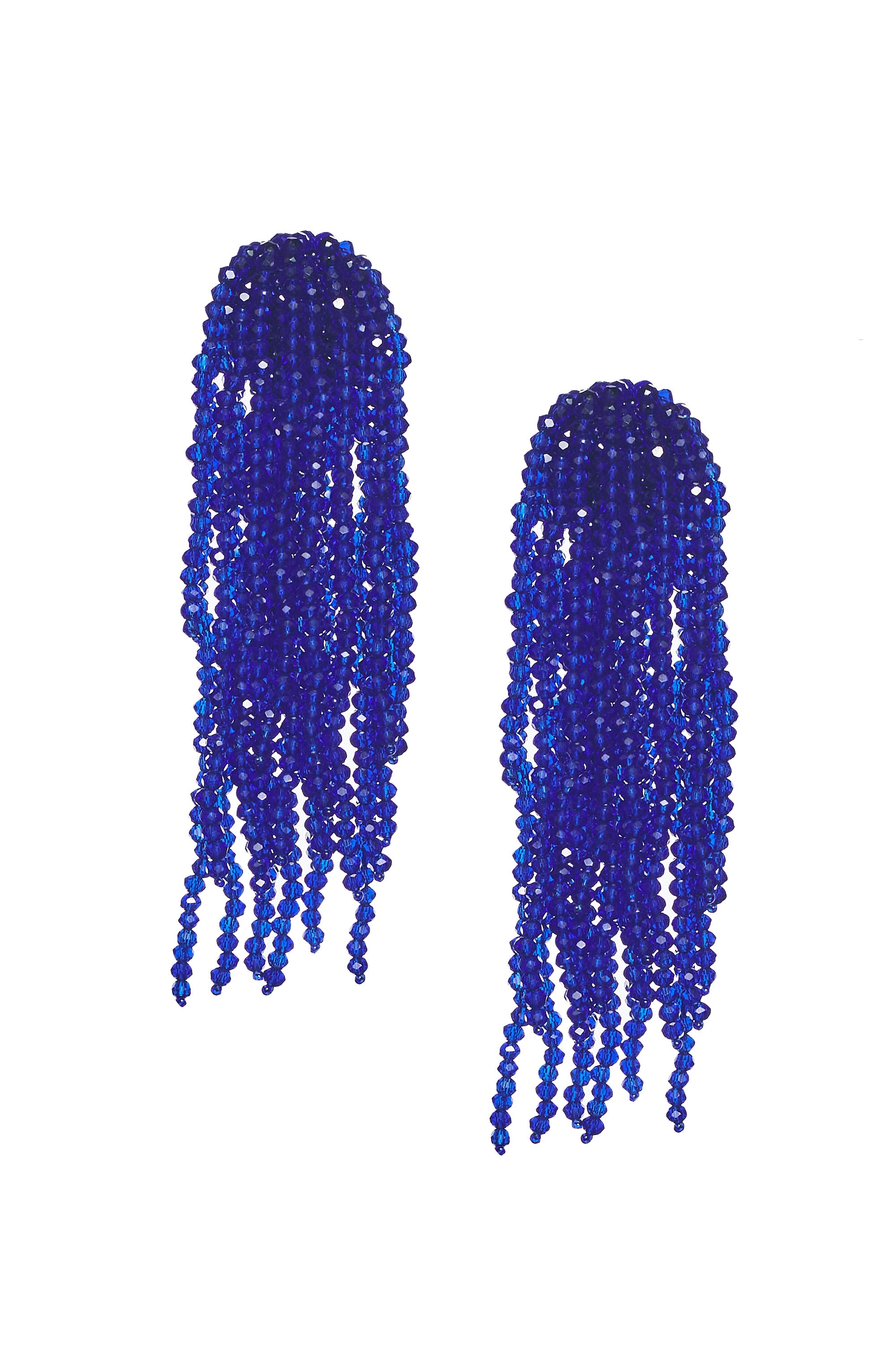 FOUNTAIN EARRINGS - COBALT