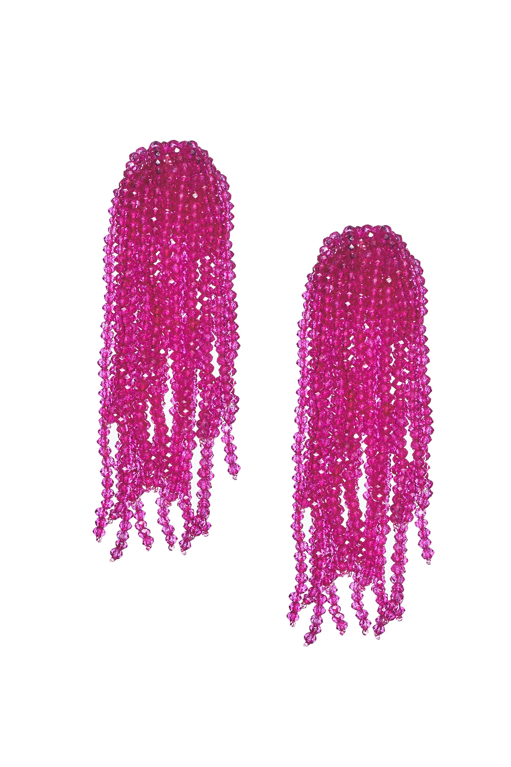 FOUNTAIN EARRINGS - CERISE