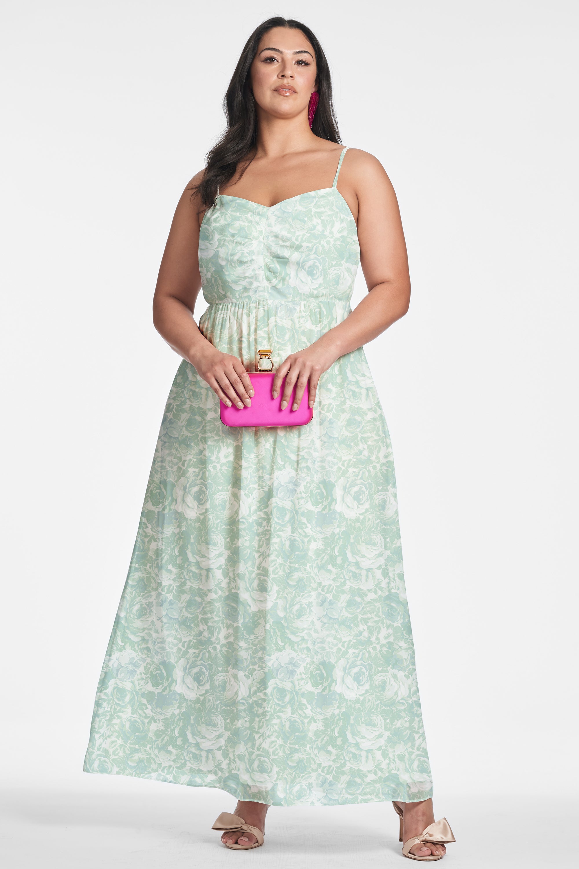 Sienna Gown - Sage Painted Floral