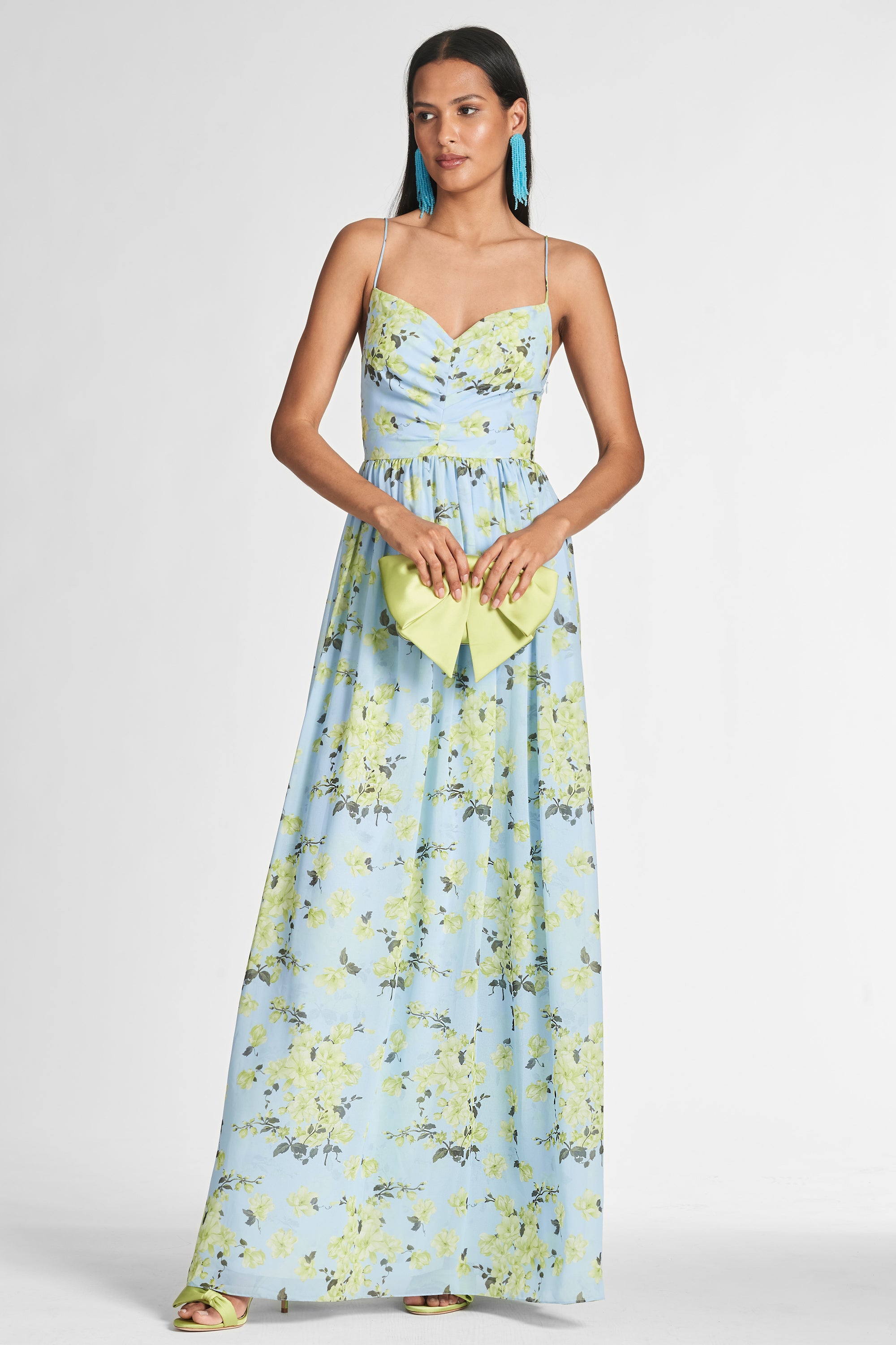 Sienna Gown - Sky Citrine Floral