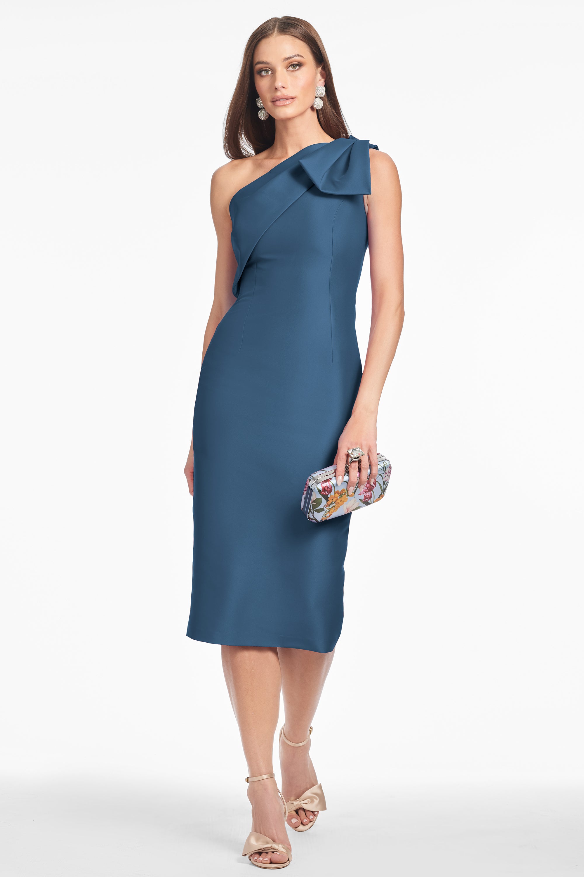 SHARLA DRESS - STEEL BLUE