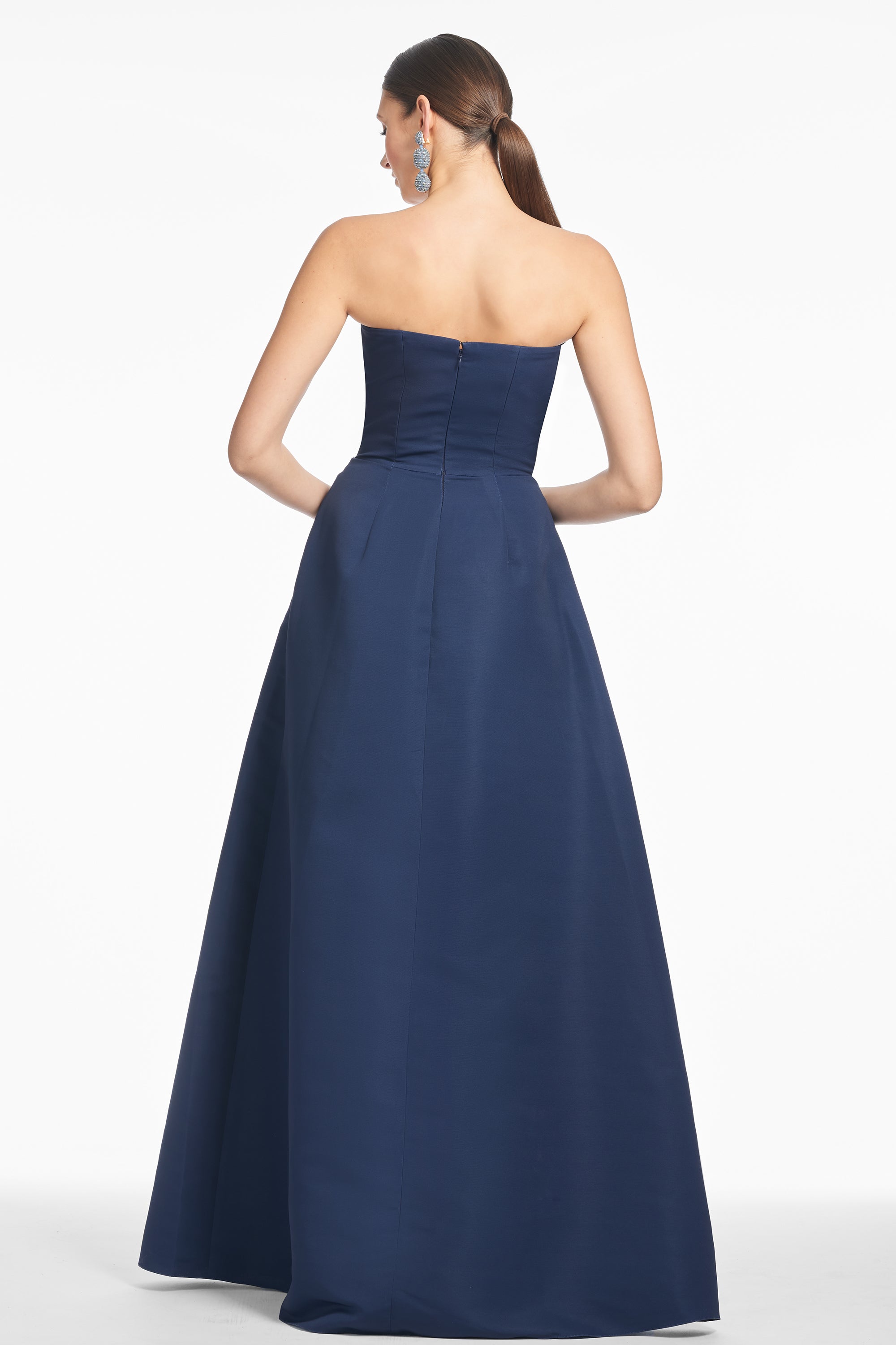 LARISA GOWN - NAVY CASCADE