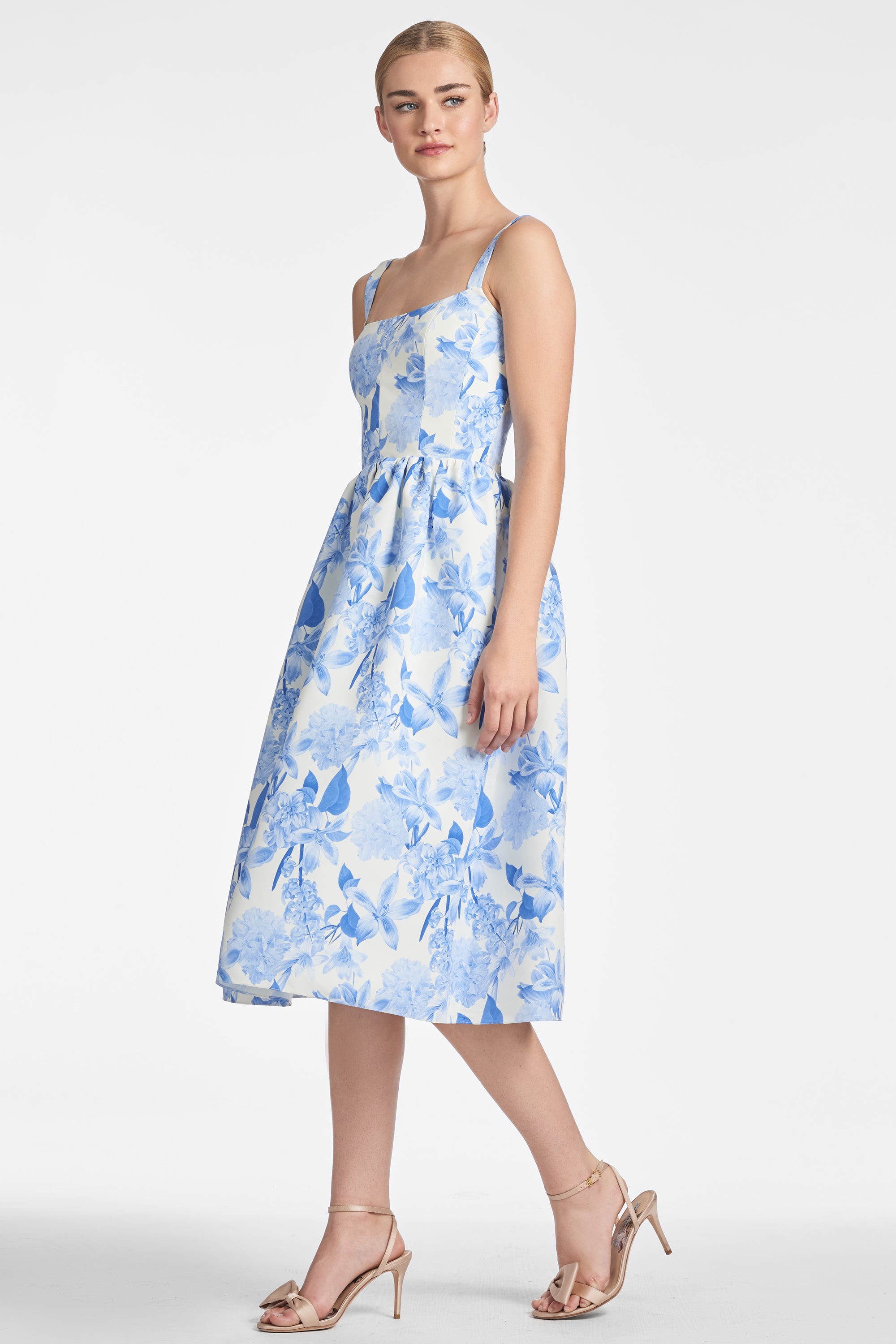 Tinsley Dress - Powder Azure Fields - Final Sale